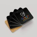 Plaque reseaux sociaux et google avis