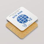 Plaque reseaux sociaux et google avis